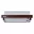 Hota WOLSER WL- F  60 SLIM BROWN, 400 m3/h,  1 motor,  60 cm,  Filtru de grasime din aluminiu,  Maro