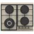 Варочная газовая панель WOLSER WL- 6400 Ivory Rustic V, 4 конфорки,  Wok- конфорка,  Закаленное стекло,  Электроподжиг конфорок,  Слоновая кость
