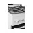 Aragaz combinat VESTA GC-E6060I/WH/EUR NG, 4 arzatoare,  Aprindere electrica,  Timer,  Curatare traditionala,  60 cm,  Alb, Negru