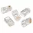 Conector RJ45 GEMBIRD MODULAR PLUG 8P8C FOR SOLID LAN CABLE, 100 pcs,  bag