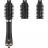 Фен-щетка Rowenta Ultimate Experience CF9620F0, 750 Вт,  3 температурных режима,  3 насадки,  Ионизация,  Черный