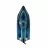Fier de calcat Centek CT-2316, Talpa ceramica,  2600 W,  Jet de aburi 185 g, min,  350 ml,  Albastru,  Negru