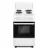 Aragaz electric Eurolux TE6604W, 60 l,  4 arzatoare,  Grill,  Curatare traditionala,  60 cm,  Alb, Negru