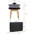 Masa de masaj BodyFit 460, Doua sectiuni,  Negru