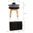 Masa de masaj BodyFit 456, Trei sectiuni,  Negru