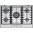 Plita incorporabila cu gaz KitchenAid KHMP5 77510, 5 arzatoare,  Aprindere electrica,  Inox