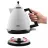 Ceainic electric Delonghi KBJ2001W, 1.7 l,  2000 W,  Plastic,  Filtru,  Baza rotativa,  Indicator nivel apa,  Indicator functionare,  Alb,  Negru