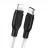 Cablu Borofone Cable Type-C to Lightning BX42 Encore Silicon,  White