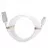 Cablu HELMET CABLE USB TO MICRO USB WITH MAGNETIC ORGANIZER 1M,  WHITE