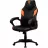 Fotoliu Gaming ThunderX3 EC1 Black/Orange, Metal,  Piele eco,  Gazlift,  150 kg,  165-180 cm,  Negru,  Oranj