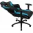 Fotoliu Gaming ThunderX3 TC3 Black/Azure Blue, Metal,  Piele artificiala,  Gazlift,  150 kg,  165-185 cm,  Negru,  Albastru deschis