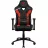 Fotoliu Gaming ThunderX3 TC3 Black/Ember Red, Metal,  Piele artificiala,  Gazlift,  150 kg,  165-185 cm,  Negru,  Rosu