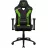 Fotoliu Gaming ThunderX3 TC3 Black/Neon Green, Metal,  Piele artificiala,  Gazlift,  150 kg,  165-185 cm,  Negru,  Verde