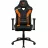 Fotoliu Gaming ThunderX3 TC3 Black/Tiger Orange, Metal,  Piele artificiala,  Gazlift,  150 kg,  165-185 cm,  Negru,  Oranj