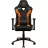 Fotoliu Gaming ThunderX3 TC3 Black/Tiger Orange, Metal, Piele artificiala, Gazlift, 150 kg, 165-185 cm, Negru, Oranj