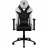 Fotoliu Gaming ThunderX3 TC5 Black/All White, Metal,  Piele artificiala,  Gazlift,  150 kg,  170-190 cm,  Negru,  Alb