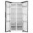 Frigider MIDEA MDRS619FGF28 (2 doors black jazz), 460 l,  No Frost,  Congelare rapida,  Display,  177.5 cm,  Negru, A+