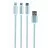 Кабель USB Cablexpert CC-USB2-AM31-1M, 3-in-1 MicroUSB,  Lightning,  Type-C - AM,  1.0 m,  BLACK