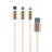 Кабель USB Cablexpert CC-USB2-AM31-1M, 3-in-1 MicroUSB,  Lightning,  Type-C - AM,  1.0 m,  BLACK