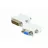 Cablu video Cablexpert A-DVI-VGA, DVI M to VGA F,  DVI-A 24-pin male to VGA 15-pin HD female,  White