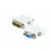 Кабель видео Cablexpert A-DVI-VGA, DVI M to VGA F,  DVI-A 24-pin male to VGA 15-pin HD female,  White