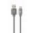 Кабель USB Cablexpert CC-USB2S-AMCM-1M-BG, 1m,  Premium spiral metal Type-C USB charging and data cable,  USB 2.0 A-plug to type-C plug,  up to 480 Mb,  s,  cotton braided,  blister,  grey