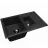 Chiuveta Dr.Gans Astra Negru, Granit compozit, 76 x 51