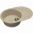 Chiuveta Dr.Gans Berta 760, Granit compozit, Bej, 76 x 51
