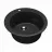 Chiuveta Dr.Gans Gala 510, Granit compozit, Negru, 51 x 51