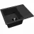 Chiuveta Dr.Gans Nica 580, Granit compozit, Negru, 58 x 47