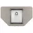 Chiuveta Florentina COMBI 800C , Quartz, Inox, Gri, 80 x 50