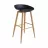 Scaun de bar DP HECTOR~Black+Black leg, Metal,  Plastic,  Negru,, 87 x 42 x 50