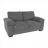 Canapea DP OSLO (2Locuri)~Grey, Lemn,  Placaj,  Spuma poliuretanica,  Stofa,  Gri, 160 x 88 x 85