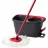 Set mop, galeata VILEDA Turbo (Black/Red), 49.5 x 26.5 x 270 cm
