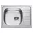 Chiuveta Fabiano 5848 08 EPL L, Incastrabila,  Inox