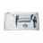 Chiuveta Fabiano 6642 08 EPL R, Incastrabila,  Inox