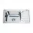 Chiuveta Fabiano 6642 08 EPL L, Incastrabila,  Inox