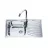 Chiuveta Fabiano 7848 08 EPL L, Incastrabila,  Inox