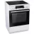 Aragaz electric GORENJE ECS6350WC, 71 l,  4 arzatoare,  Grill electric,  Timer,  Curatarea cu abor AquaClean,  60 cm,  Alb,  Negru,, A