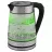 Ceainic electric SCARLETT SC-EK27G58, 1.7 l,  2200 W,  Inox,  Sticla,  Filtru,  Indicator nivel apa,  Transparent,  Negru,  Inox