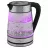 Ceainic electric SCARLETT SC-EK27G58, 1.7 l,  2200 W,  Inox,  Sticla,  Filtru,  Indicator nivel apa,  Transparent,  Negru,  Inox