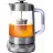 Ceainic electric Sencor SWK 1590SS, 1.5 l,  1500 W,  Inox,  Plastic,  Filtru,  Baza rotativa,  Indicator nivel apa,  Transparent,  Inox