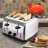 Prajitor de pâine Kitfort KT-2016, 1500 W,  4 felii,  7 moduri,  Control mecanic,  Argintiu