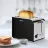 Prajitor de pâine VITEK VT-1583, 850 W,  2 felii,  7 moduri,  Control electric,  Inox,  Negru