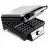 Aparat de facut waffe Kitfort KT-1613, 1100 W,  Placi antiaderente,  Indicator functinare,  Argintiu