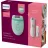 Epilator PHILIPS BRP529/00, 20 pensete, Mini epilator pentru zone sensibile, Penseta cu lumina si oglinda, 2 trepte de viteza, Verde