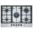 Plita incorporabila cu gaz BOSCH PCQ7A5M90R, 5 arzatoare, Arzator Wok, Aprindere electrica, Inox