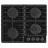 Варочная газовая панель GORENJE GT642AB, 4 конфорки,  Конфорка Wok,  Электроподжиг,  Закаленное стекло,  Черный