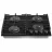 Варочная газовая панель GORENJE GT642AB, 4 конфорки,  Конфорка Wok,  Электроподжиг,  Закаленное стекло,  Черный