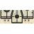 Plita incorporabila cu gaz GORENJE GW6D41CLI, 4 arzatoare,  Arzator Wok,  Aprindere electrica,  Email,  Ivory